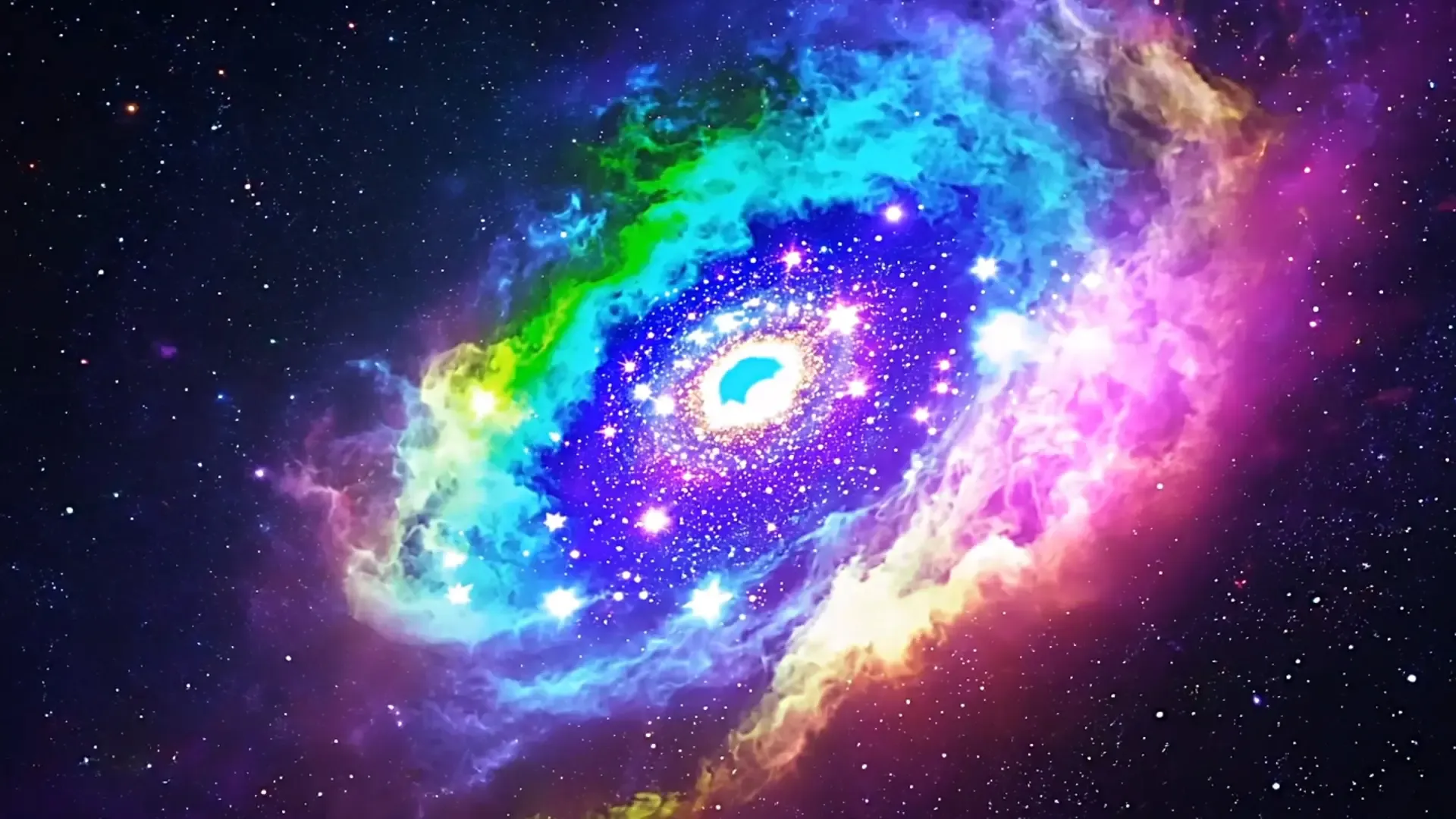 Stellar Space Vortex Overlay for Sci-Fi Title Animation